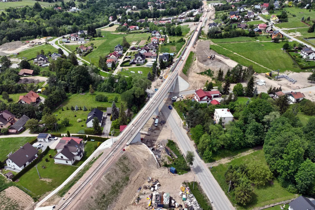 Budowa mostu kolejowego przy ul. Matki Boskiej Bolesnej w Limanowej