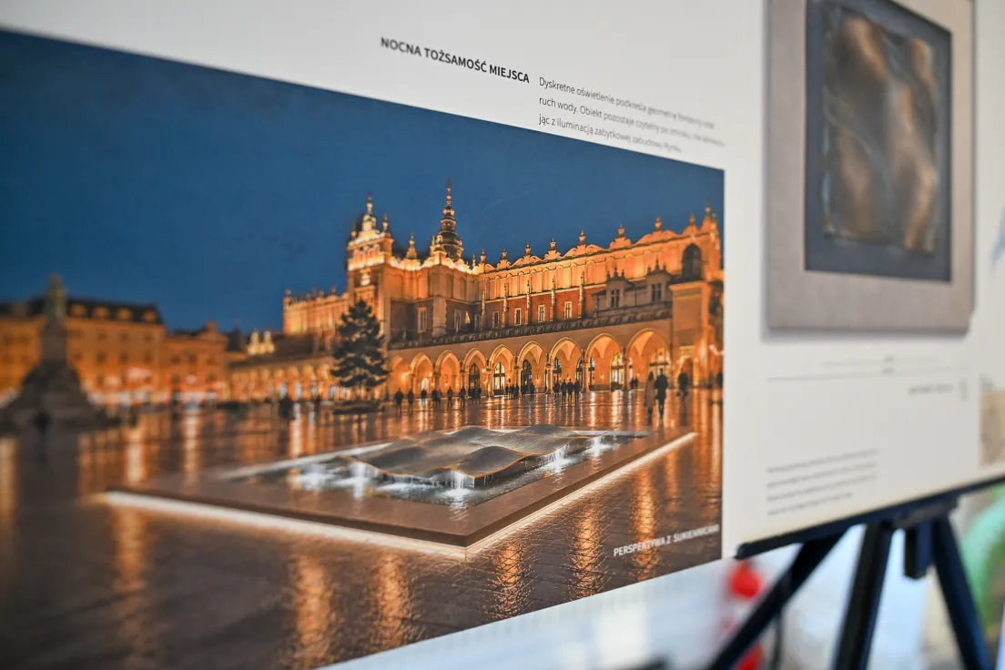 Zwycięski projekt fontanny na Rynku Głównym