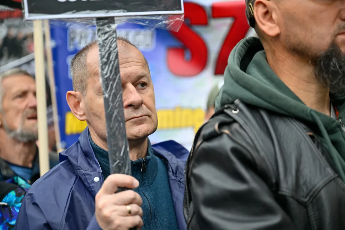 Protest mieszkańców przeciwko planowanej budowie trasy S7