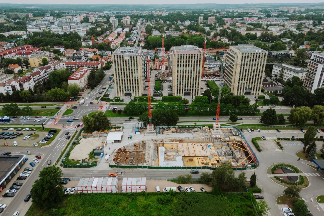 Eiffage buduje kolejny PRS w Krakowie. Kamień węgielny na Armii Krajowej wmurowany