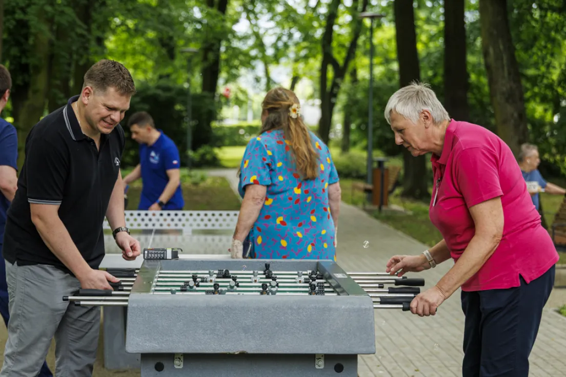 Park przy Małopolskim Szpitalu Rehabilitacyjnym w Krzeszowicach