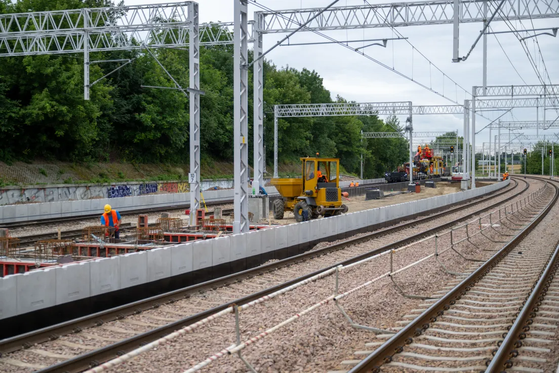 Prace na stacji kolejowej Kraków Batowice
