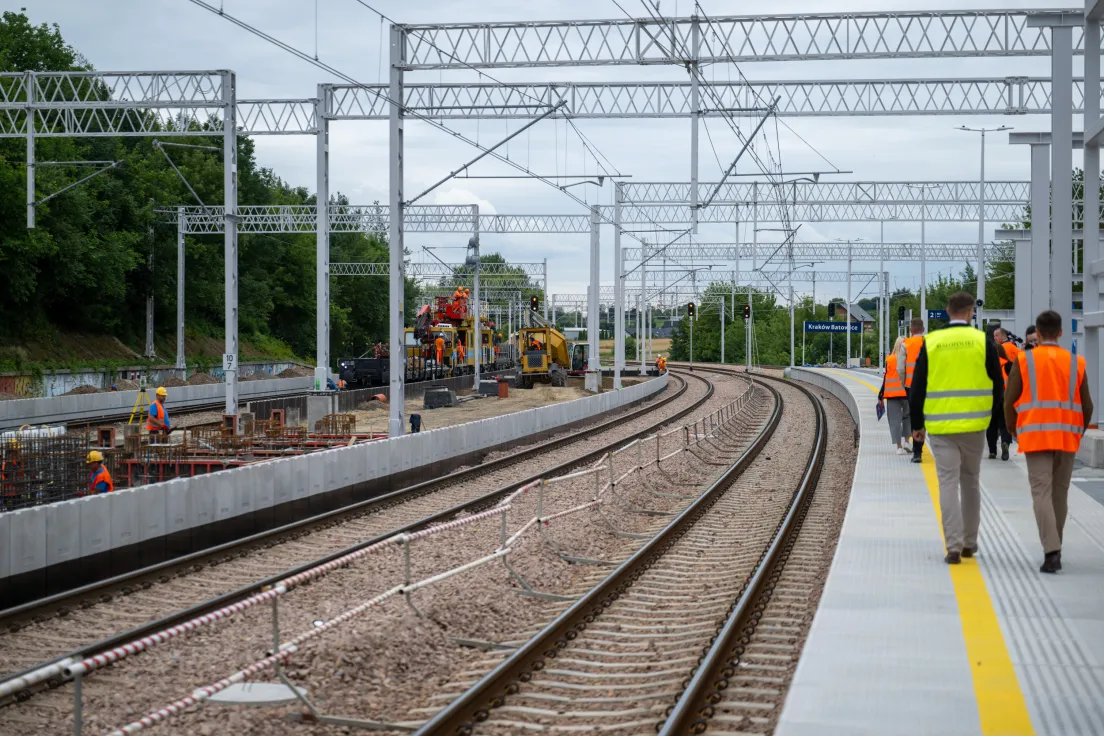 Prace na stacji kolejowej Kraków Batowice