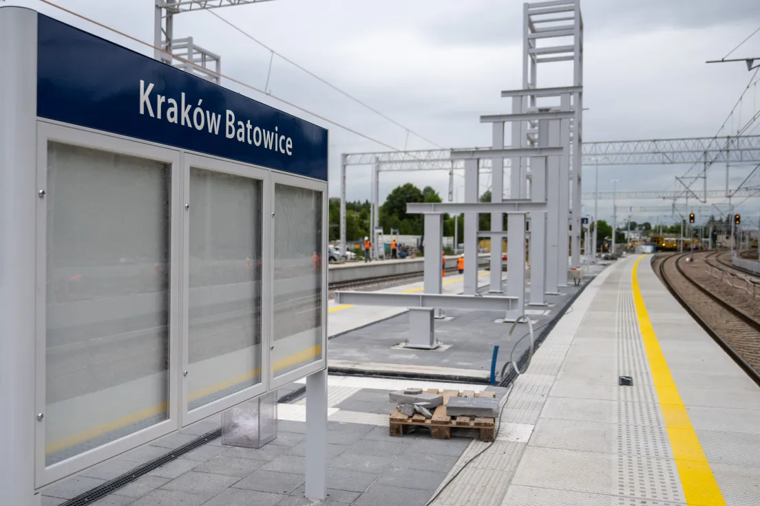 Prace na stacji kolejowej Kraków Batowice