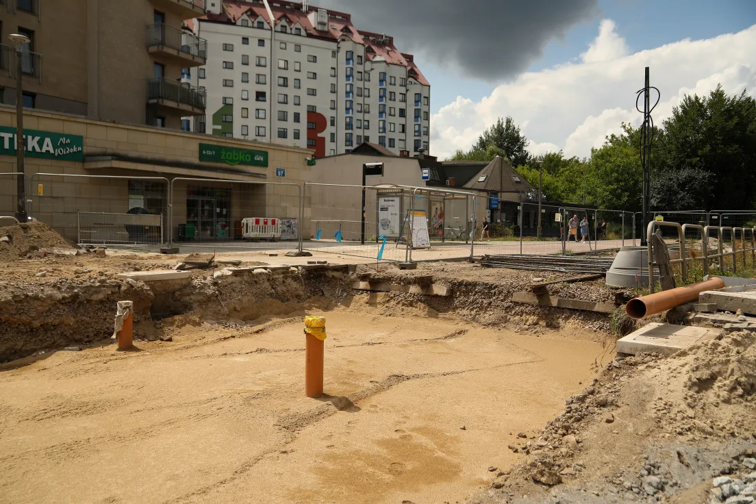 Prace przy budowie P&R Bronowice