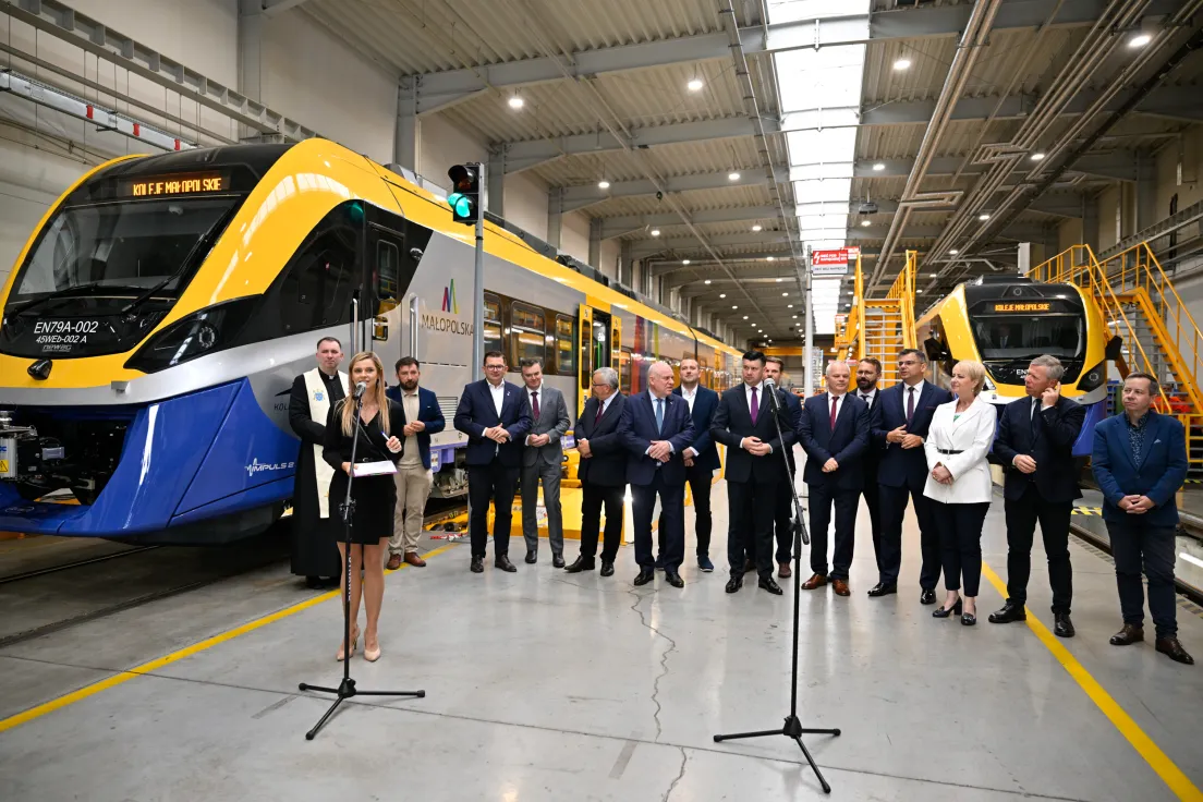 Przekazanie dwóch nowych pociągów dla Kolei Małopolskich