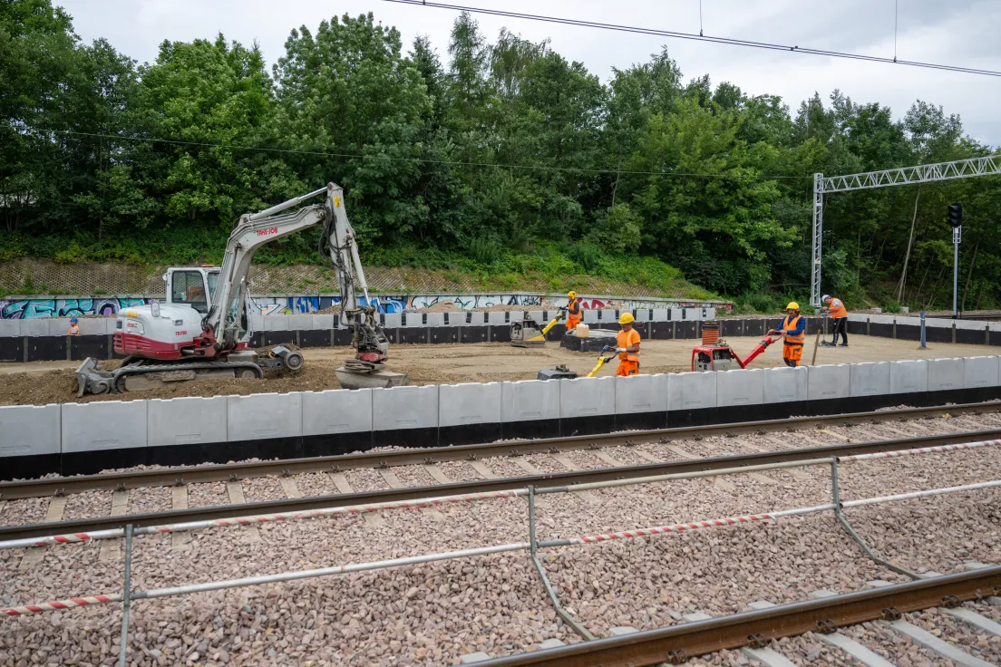Prace na stacji kolejowej Kraków Batowice