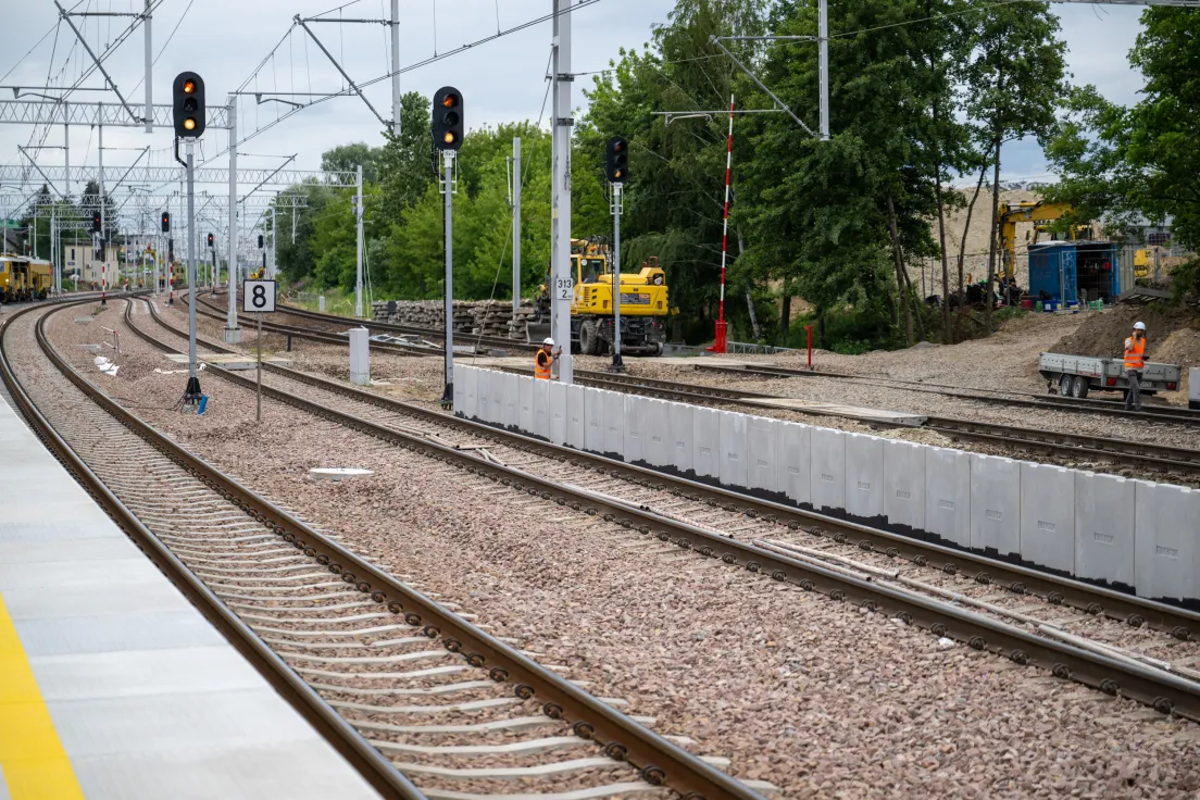 Prace na stacji kolejowej Kraków Batowice