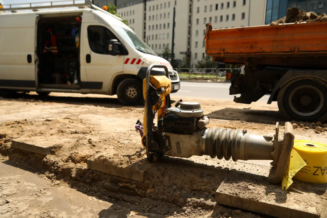 Prace przy budowie P&R Bronowice
