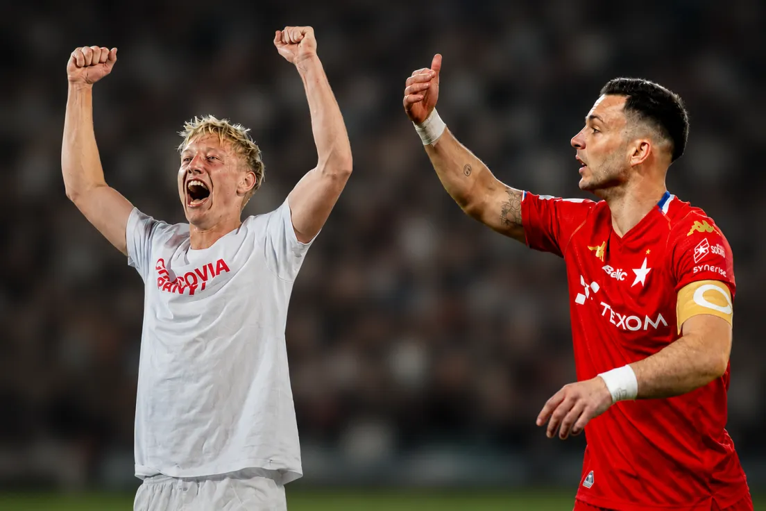Oskar Wójcik (z lewej) i Angel Rodado