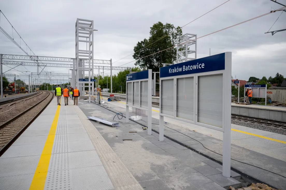 Prace na stacji kolejowej Kraków Batowice
