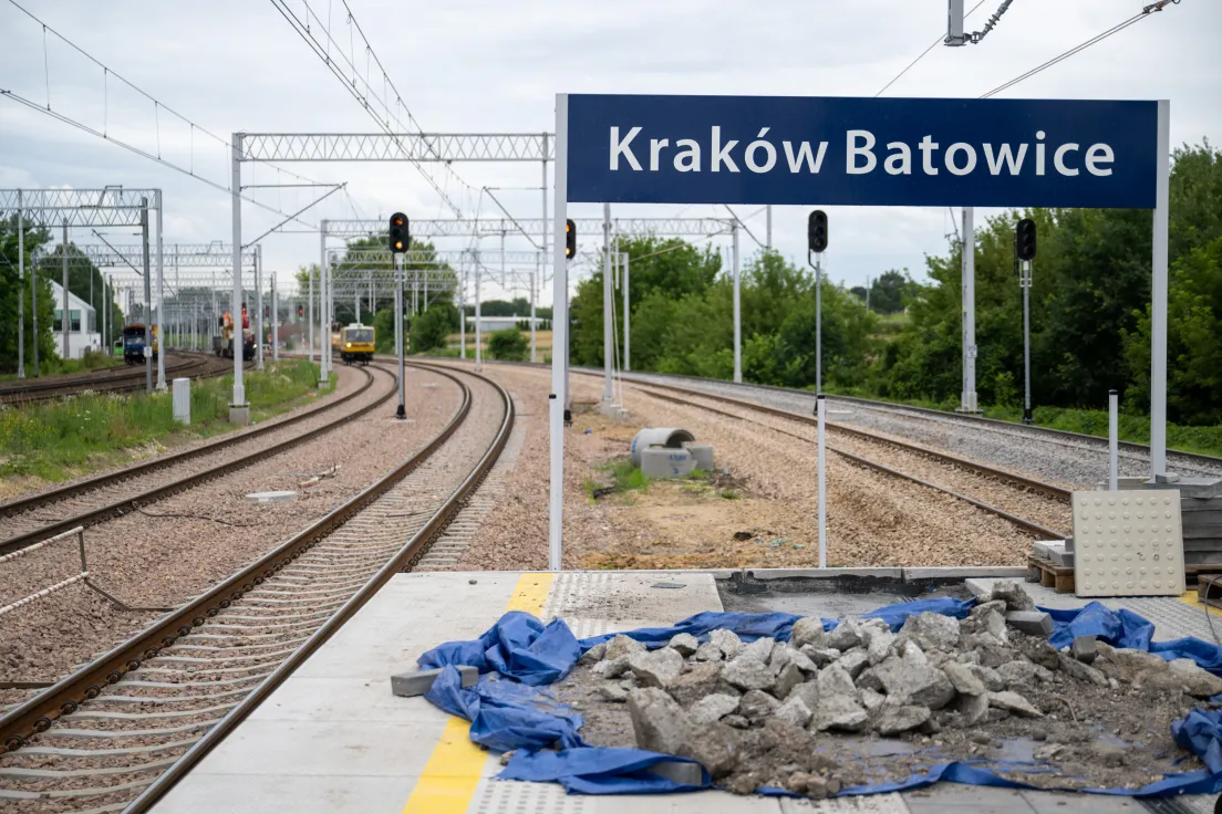 Prace na stacji kolejowej Kraków Batowice
