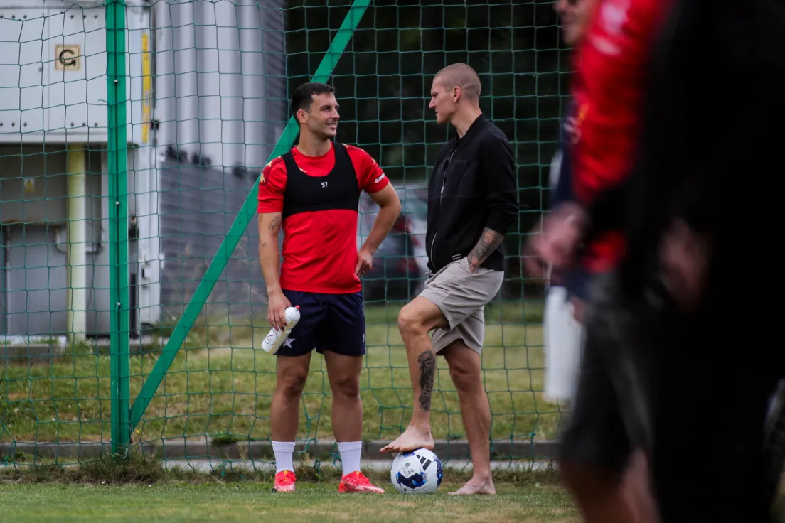 Angel Rodado (z lewej) i Zdenek Ondraszek