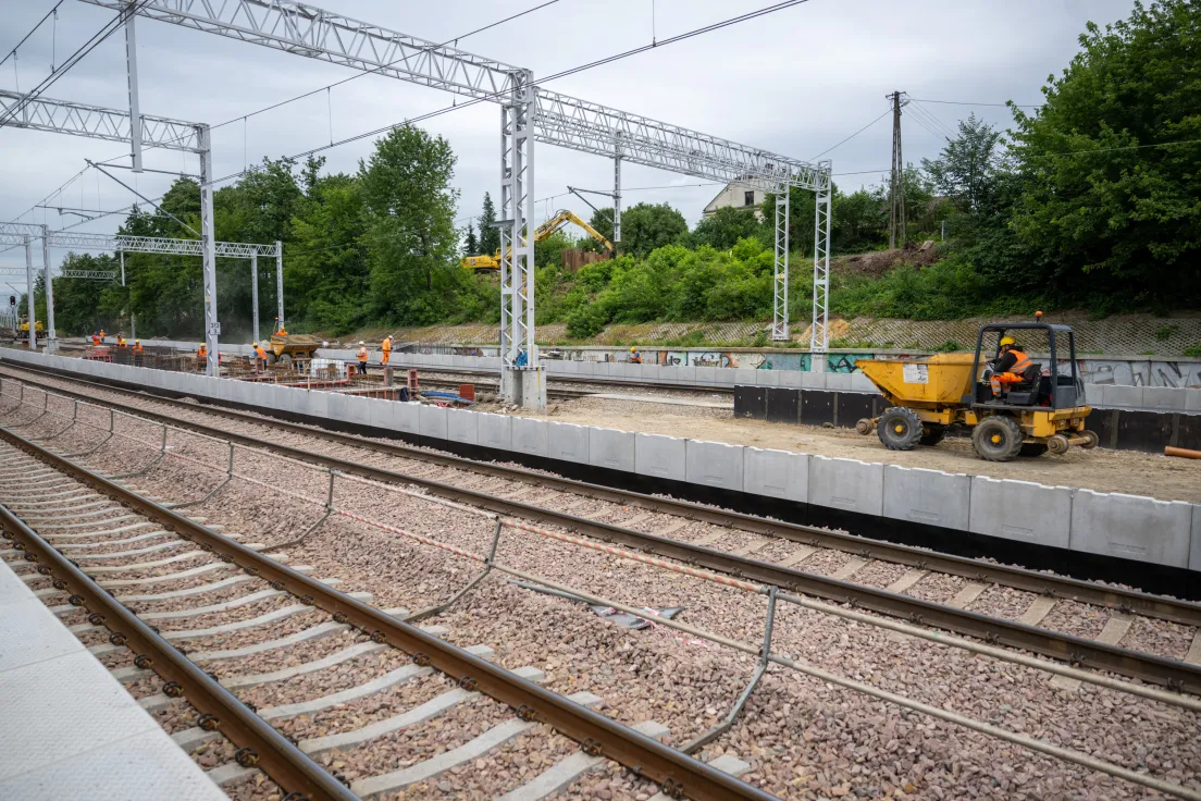 Prace na stacji kolejowej Kraków Batowice
