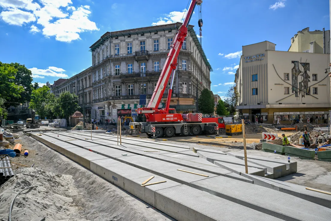 Przebudowa skrzyżowania pod teatrem Bagatela