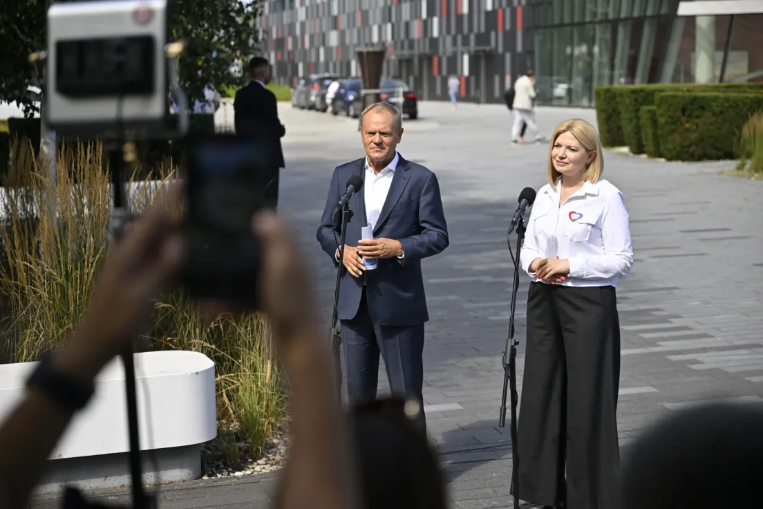 Donald Tusk i Monika Piątkowska w Krakowie