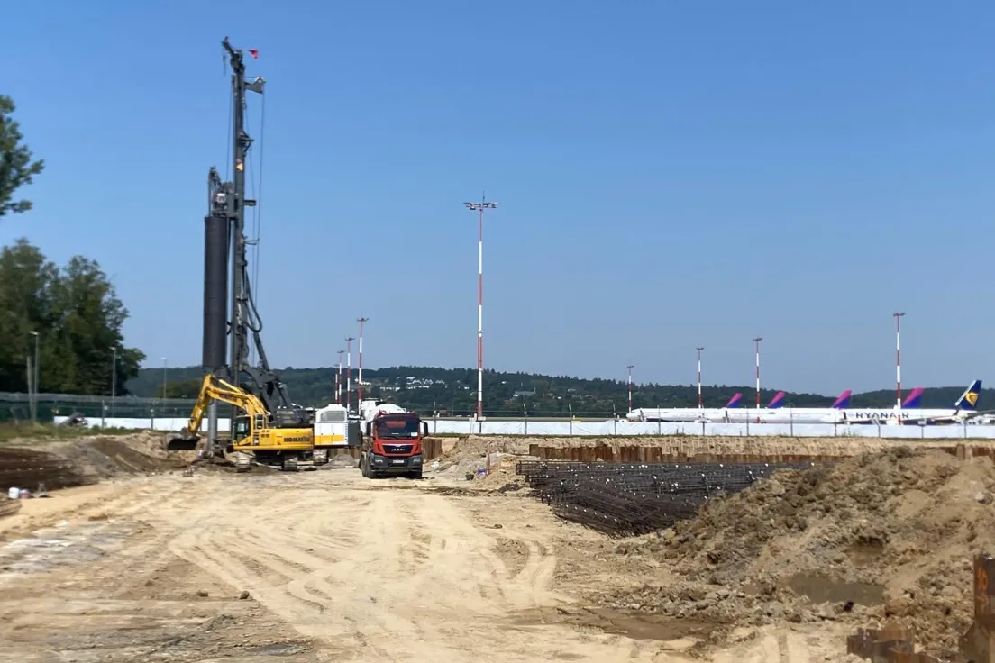 Budowa terminalu T6 w Kraków Airport