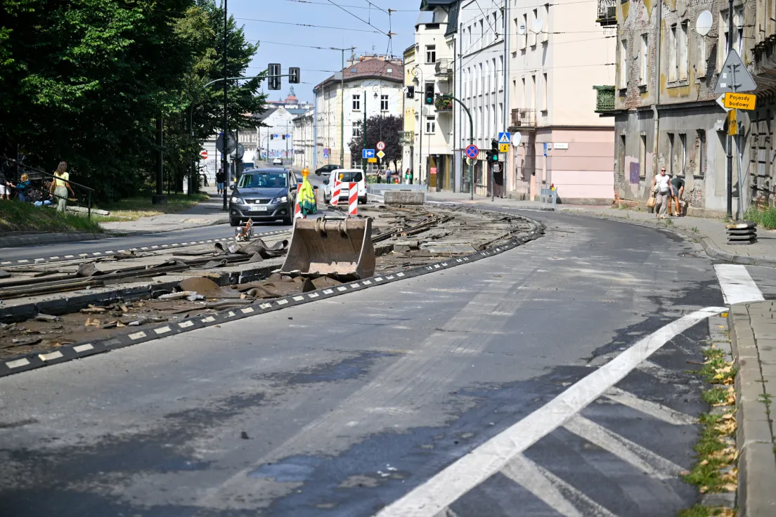 Remont torowiska na ul. Limanowskiego
