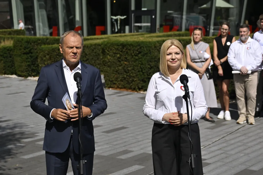Donald Tusk i Monika Piątkowska w Krakowie