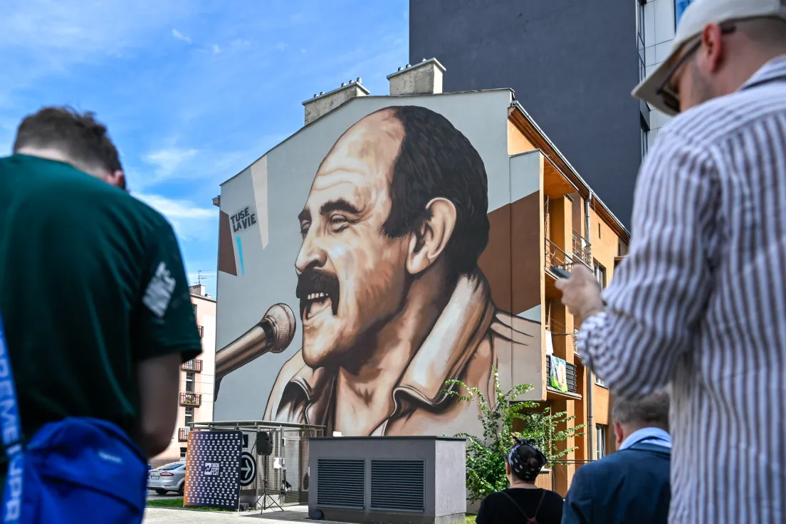 Nowy mural z wizerunkiem Andrzeja Zauchy na ul. Mogilskiej