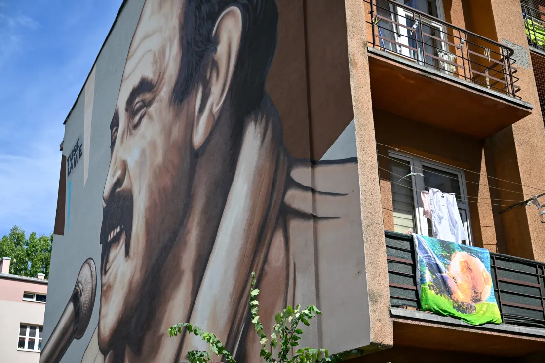 Nowy mural z wizerunkiem Andrzeja Zauchy na ul. Mogilskiej