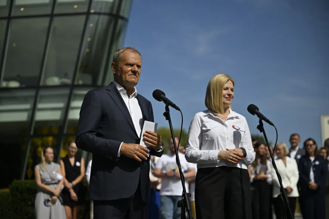 Donald Tusk i Monika Piątkowska w Krakowie