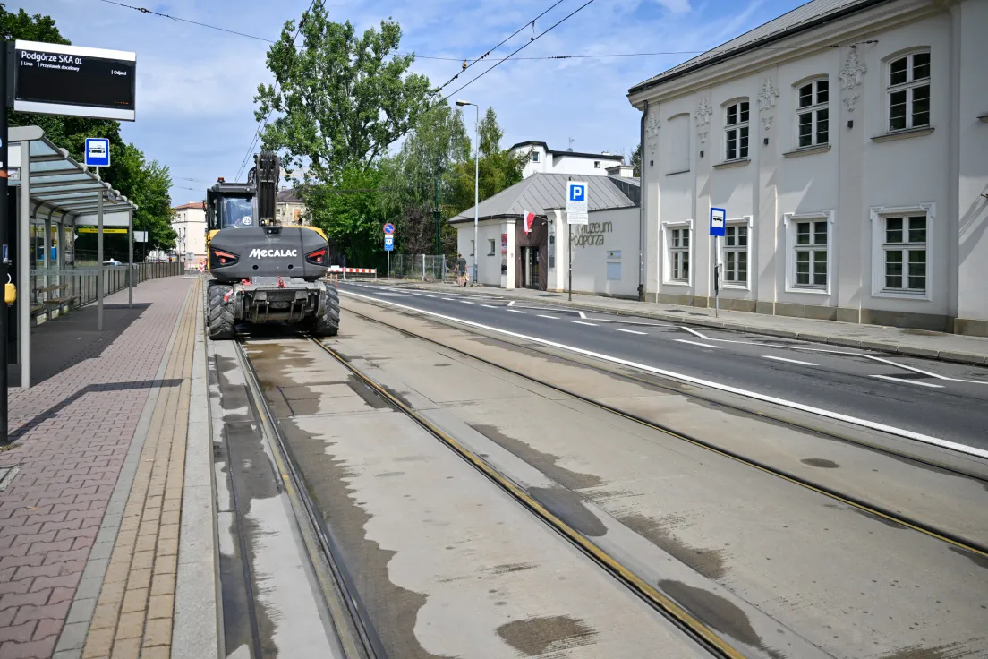 Remont torowiska na ul. Limanowskiego