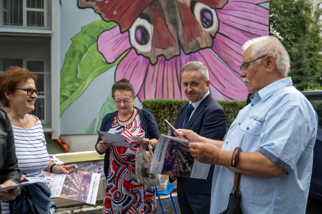 Nowy mural na bloku przy ul. Spółdzielców 13