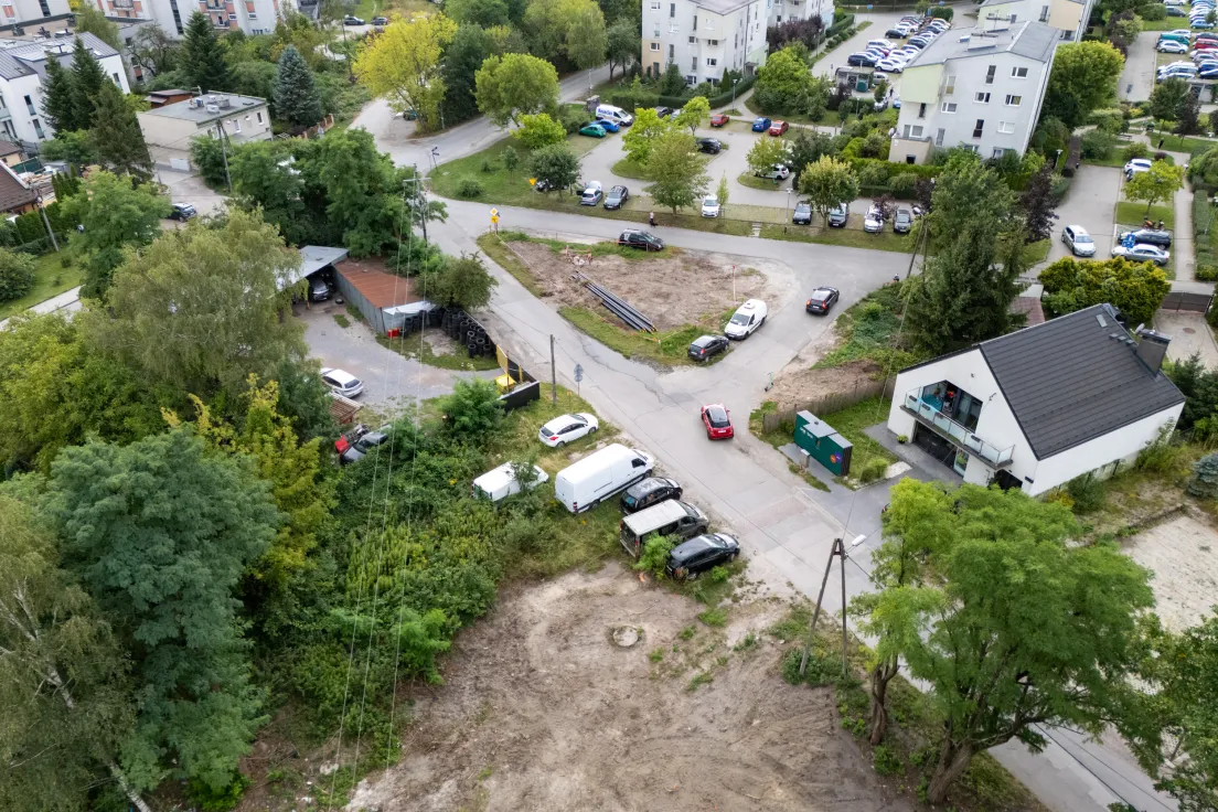 Budowa ul. 8 Pułku Ułanów, stan z 31 sierpnia