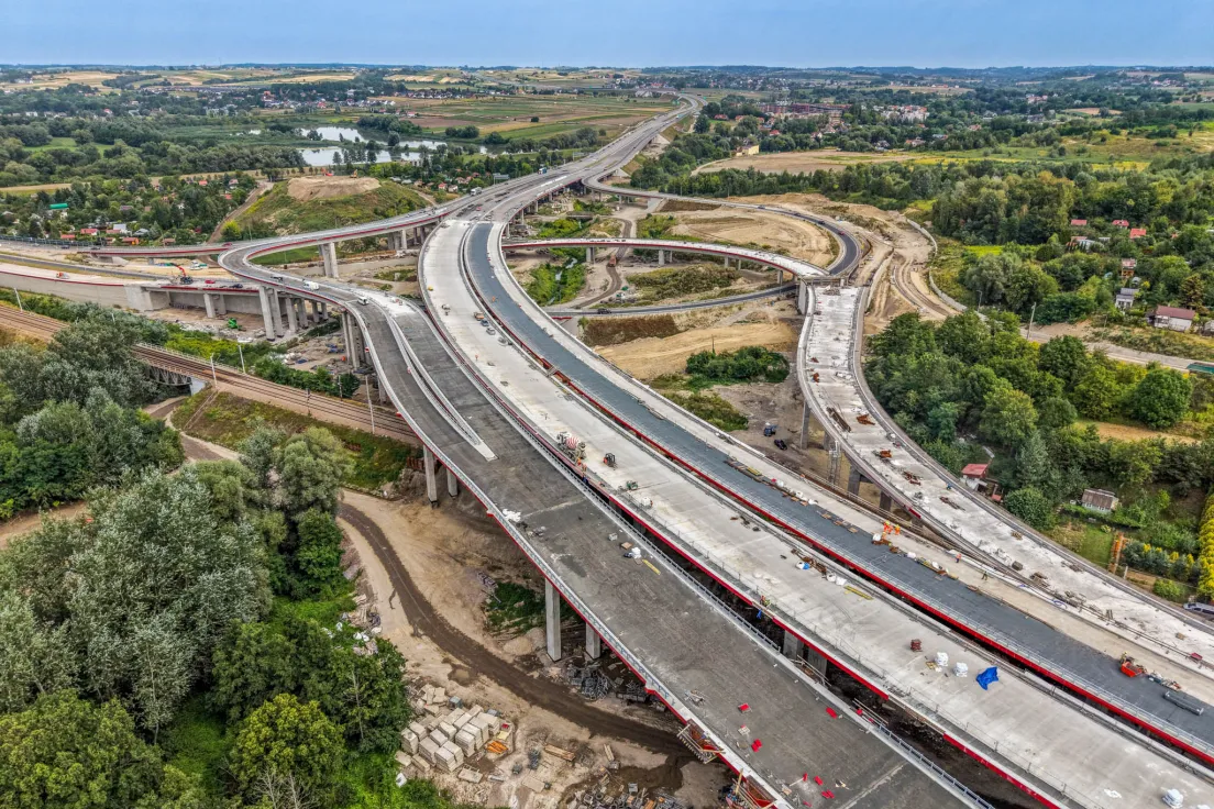 Budowa drogi S7 w Krakowie, sierpień 2026