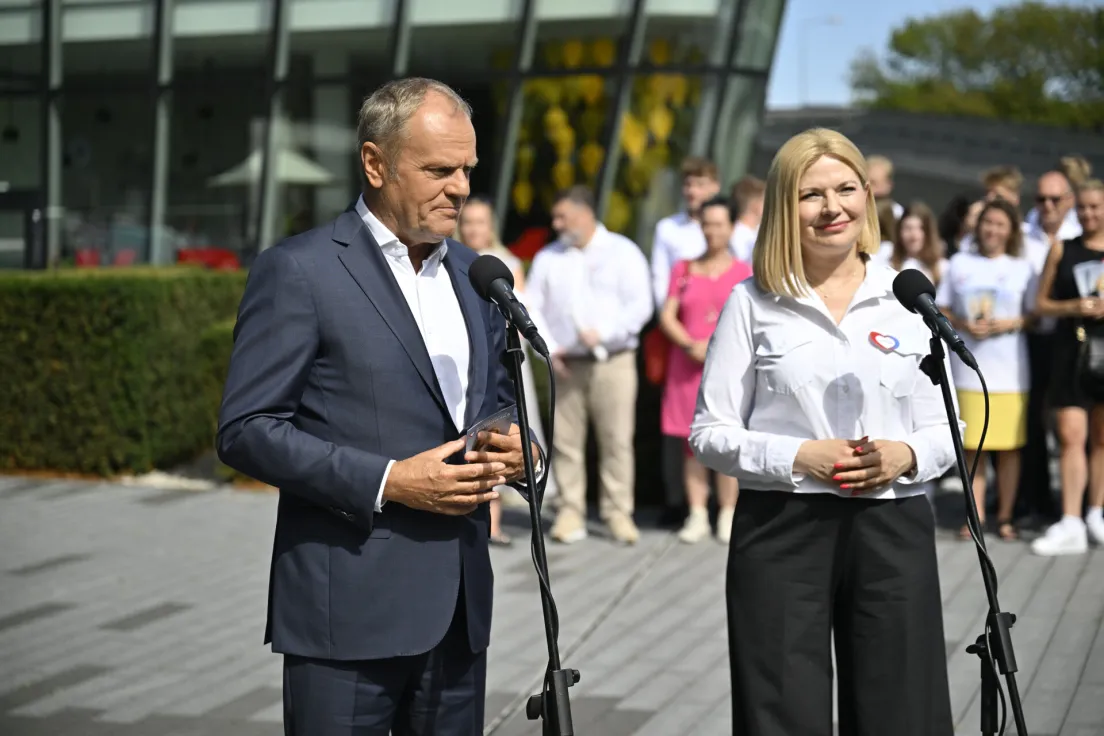 Donald Tusk i Monika Piątkowska w Krakowie
