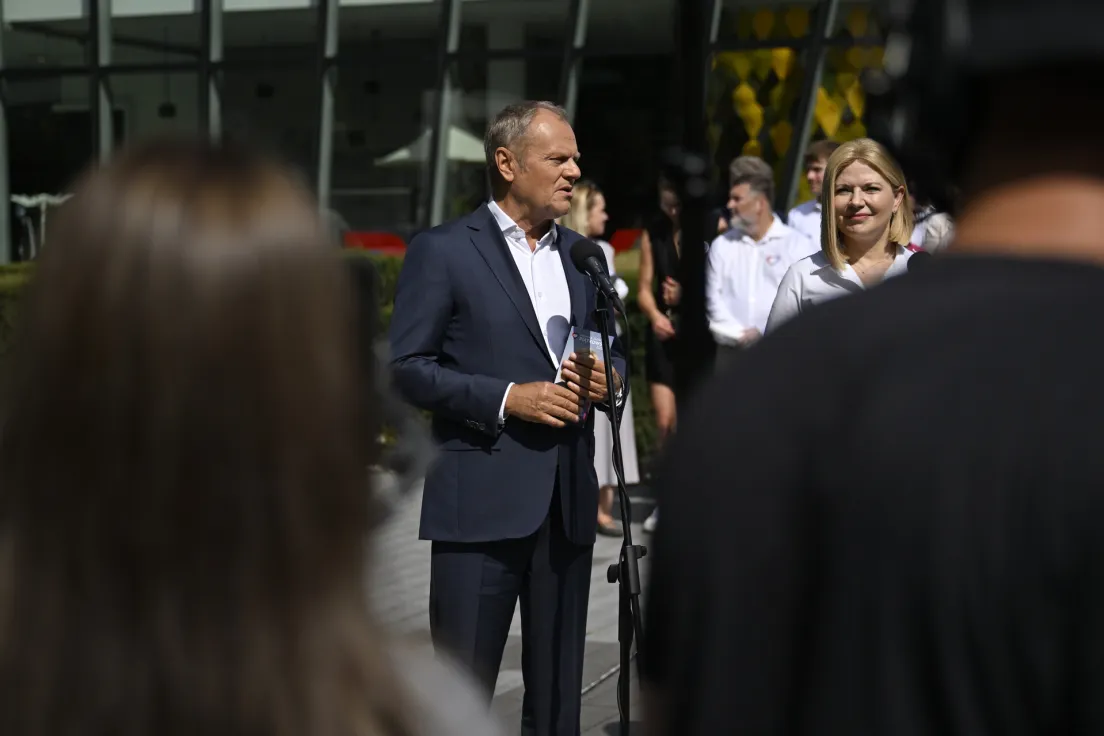 Donald Tusk i Monika Piątkowska w Krakowie