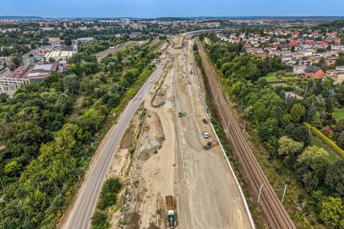 Budowa drogi S7 między węzłami Grębałów i Mistrzejowice, sierpień 2026