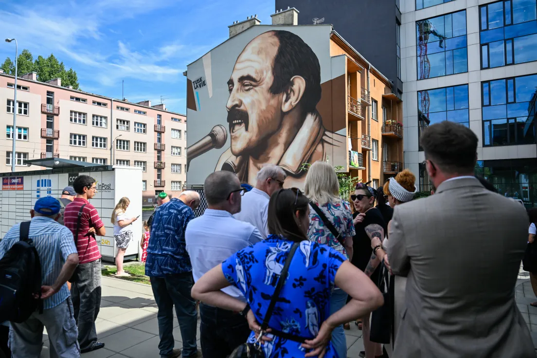 Nowy mural z wizerunkiem Andrzeja Zauchy na ul. Mogilskiej