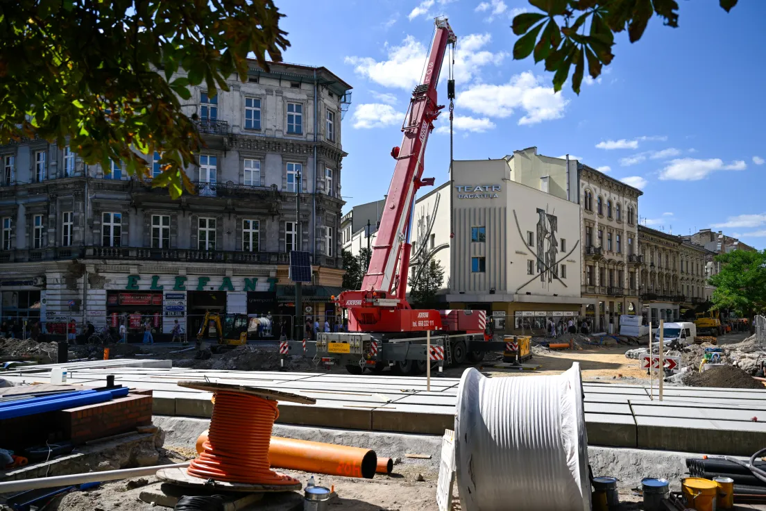 Przebudowa skrzyżowania pod teatrem Bagatela