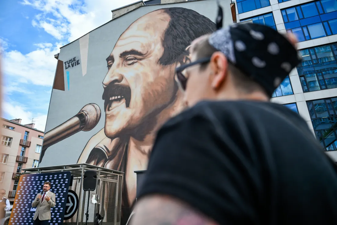 Nowy mural z wizerunkiem Andrzeja Zauchy na ul. Mogilskiej