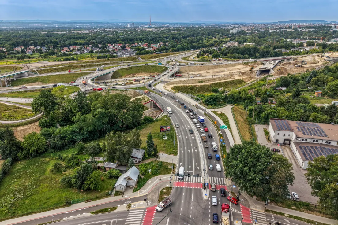Budowa drogi S7 w Krakowie, sierpień 2026
