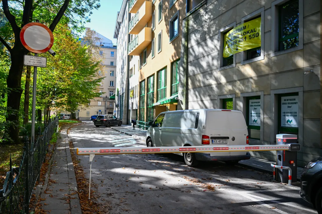 Szlaban na ul. Św. Marka