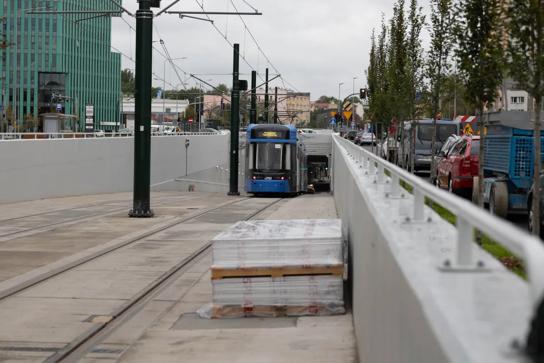 Przejazd testowy nową linią do Mistrzejowic