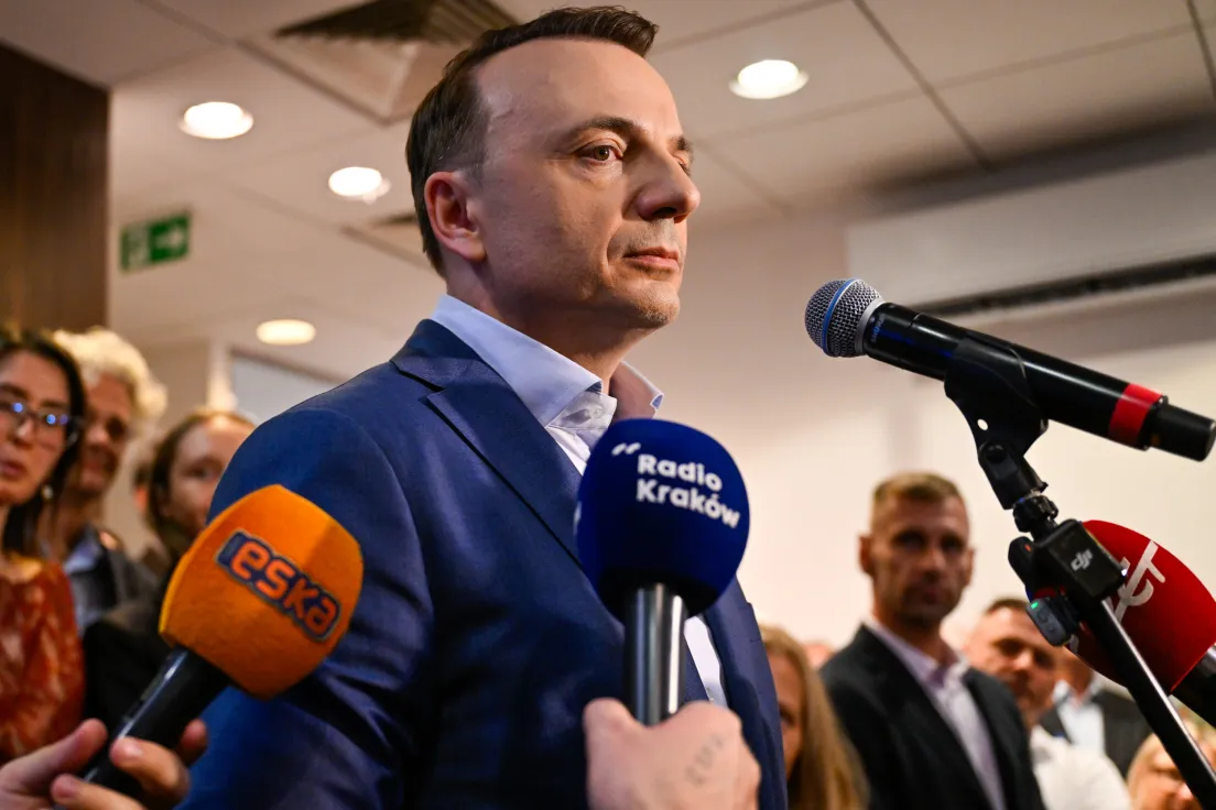 Wieczór wyborczy w sztabie Łukasz Gibały