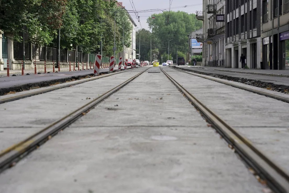 Remont torowiska na ul. Grzegórzeckiej