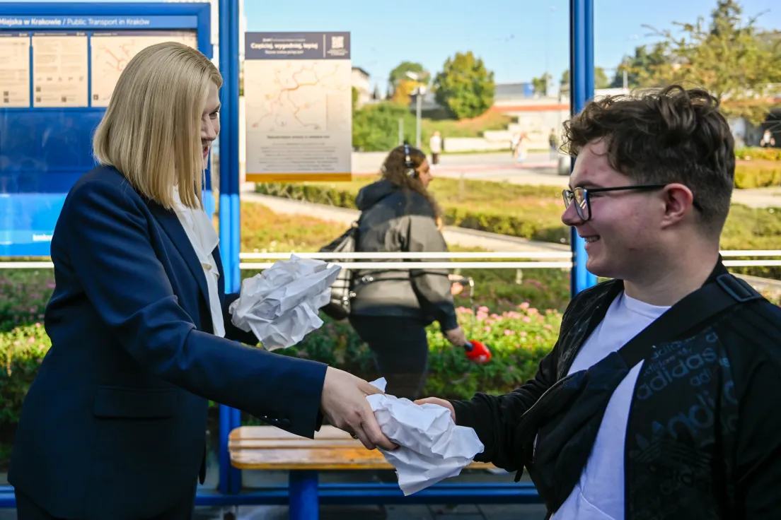 Konferencja kandydatki Koalicji Obywatelskiej po pierwszej turze wyborów na Prezydenta Miasta