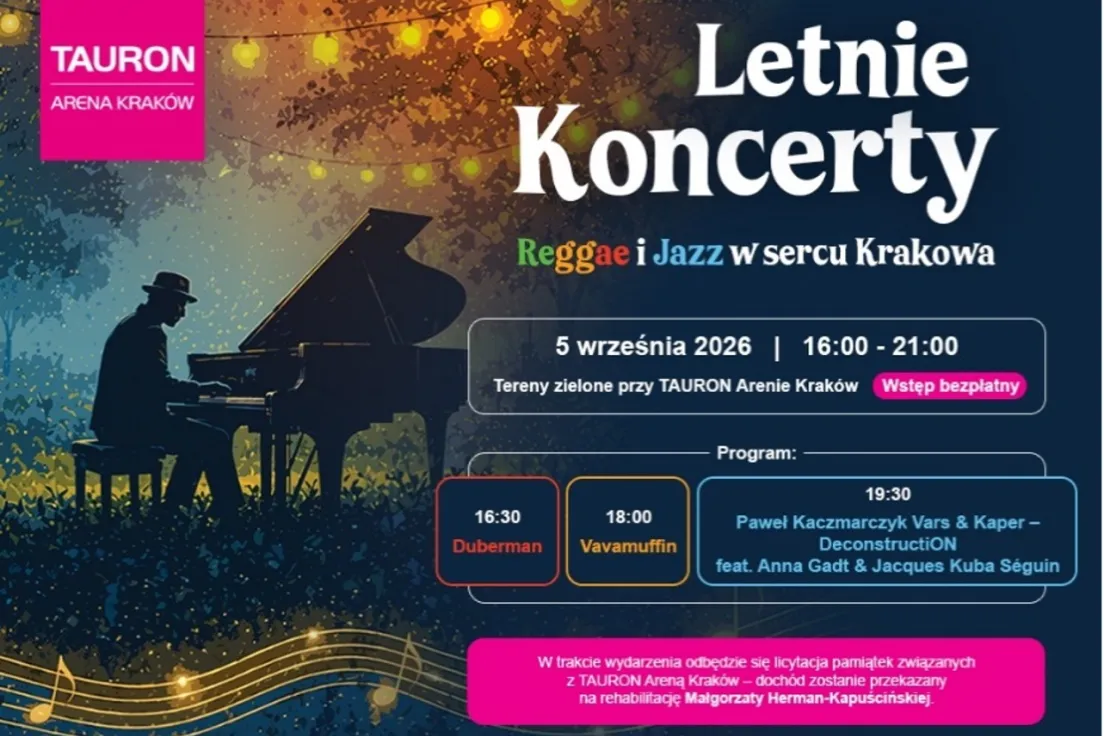 Letnie koncerty Tauron Arena Kraków