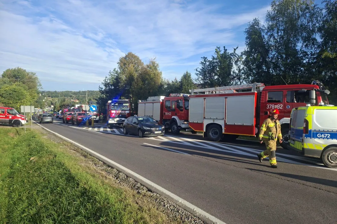 Wybuch butli z gazem w Porębie Radlnej
