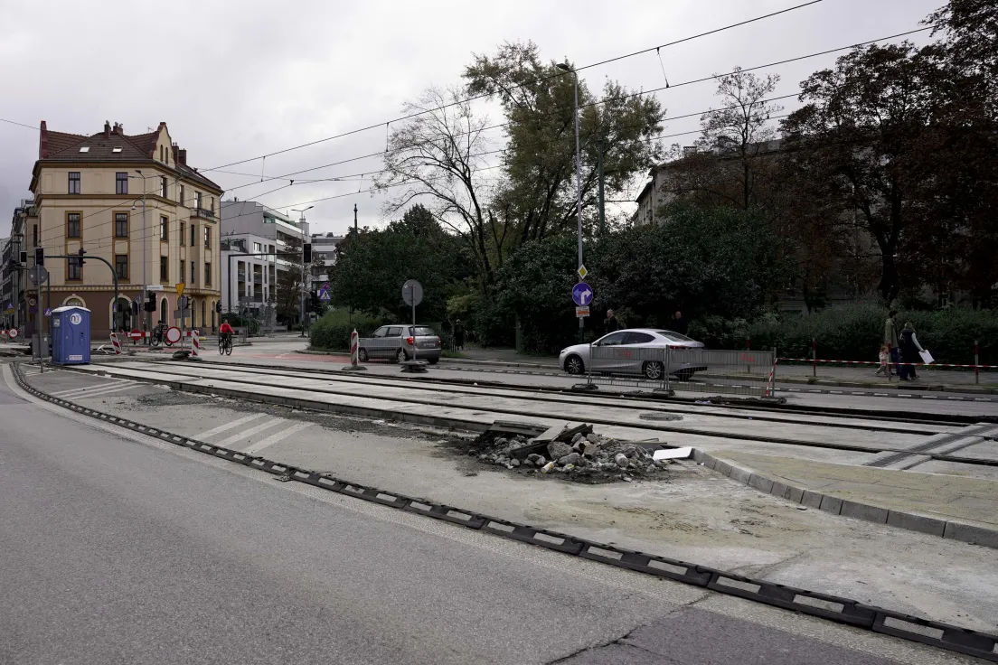 Remont torowiska na ul. Grzegórzeckiej