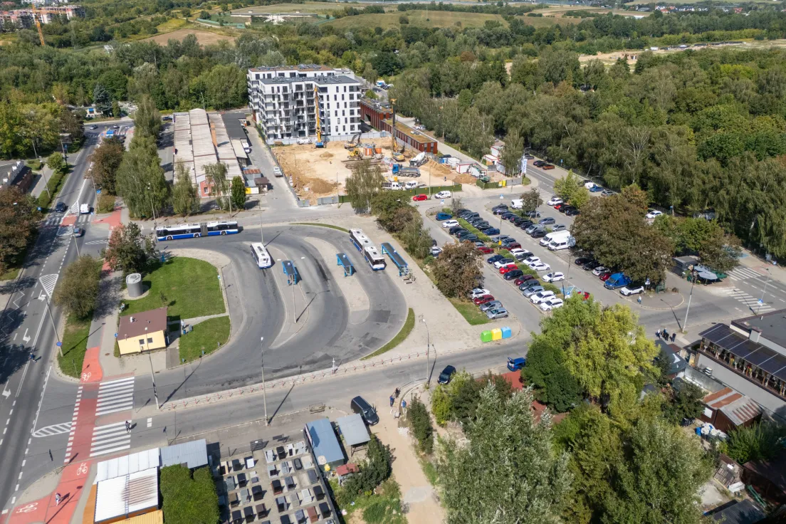 Pętral autobusowa na Prądniku Czerwonym