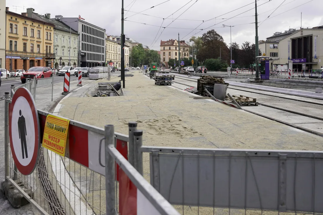 Remont torowiska na ul. Grzegórzeckiej