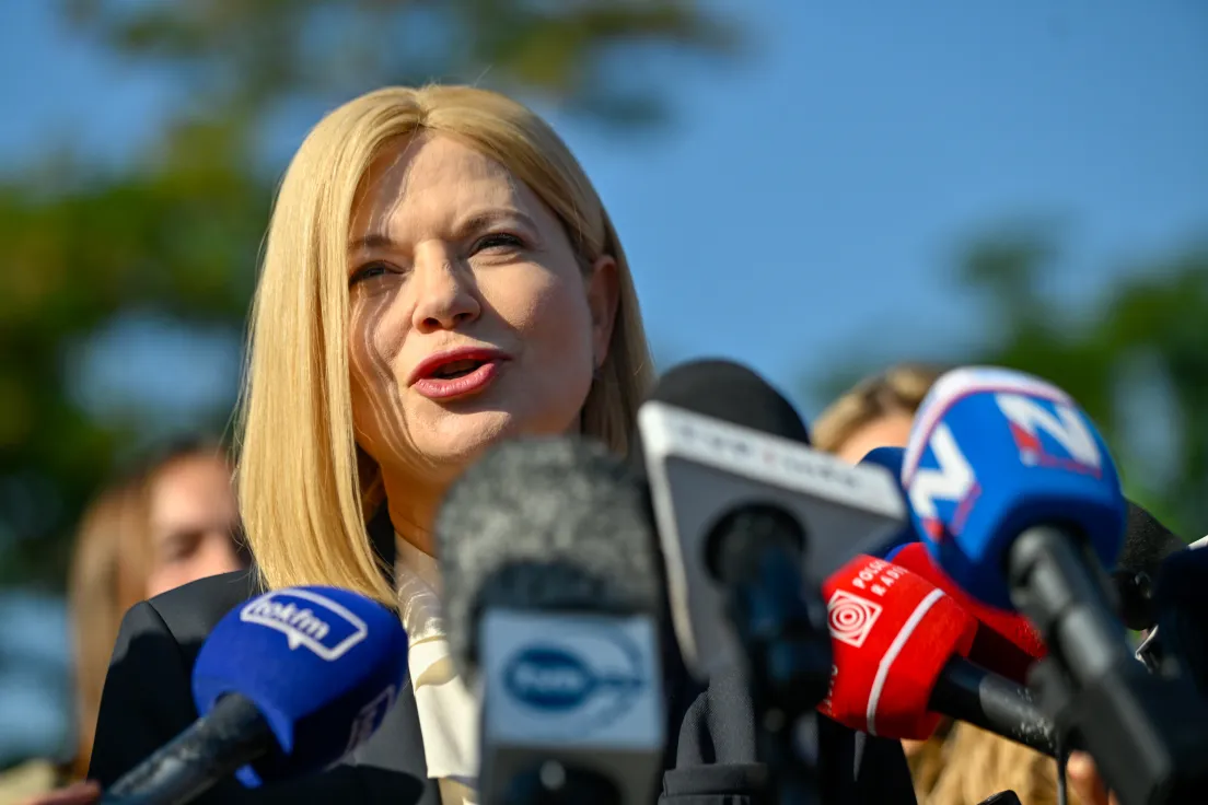 Konferencja kandydatki Koalicji Obywatelskiej po pierwszej turze wyborów na Prezydenta Miasta