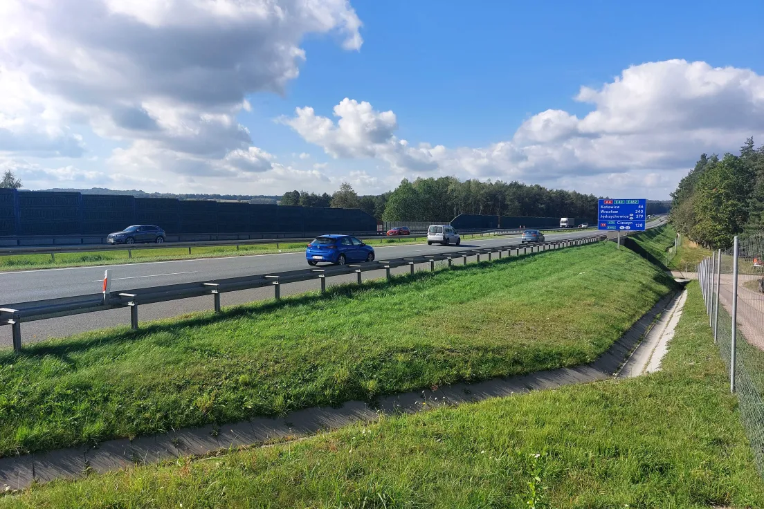 Autostrada A4 w stronę Katowic