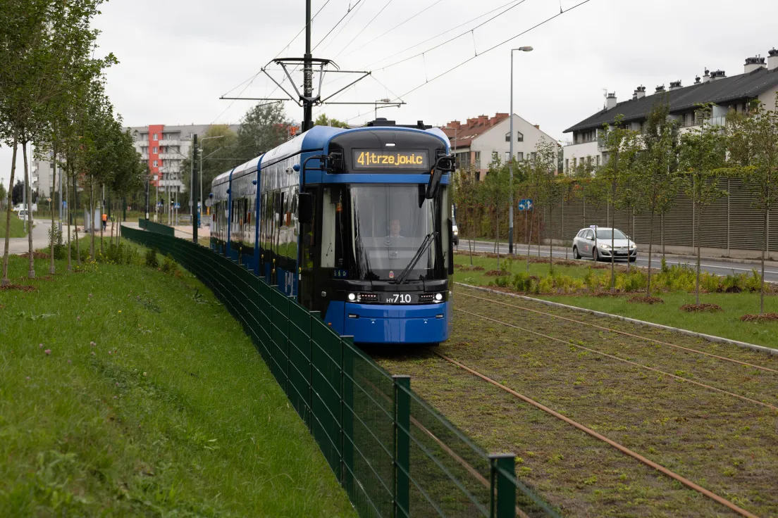Przejazd testowy nową linią do Mistrzejowic